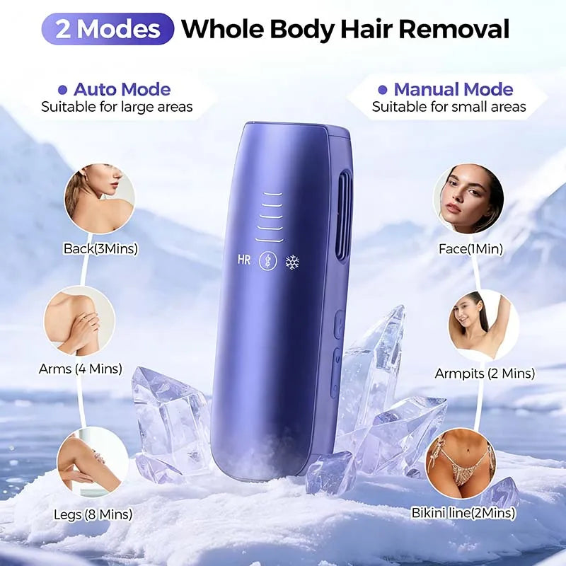 Hair Removal Ice Cooling Home Use Ipl Machine Handset Ice Cool Ipl Sapphire Freezing Point Hair Removal Device
